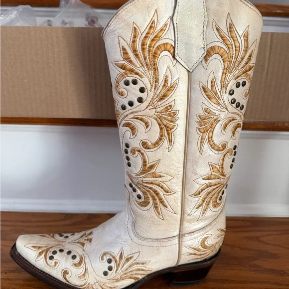 Corral Circle G Western Boots with Embroidered Design,size 7.5 - Picture 3 of 11